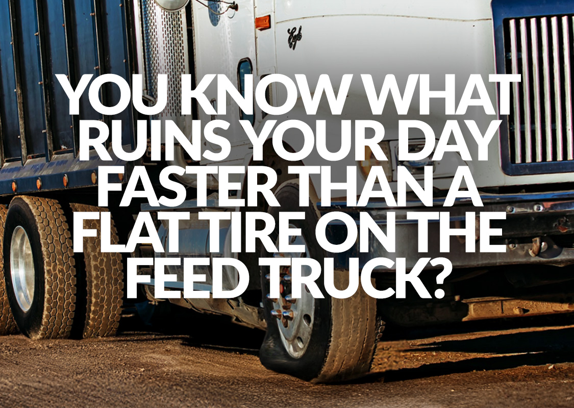 You know what ruins your day faster than a flat tire on the feed truck?